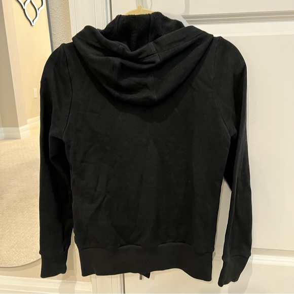 Moncler Black Puffer Jacket with Hoodie - Picture 4 of 6